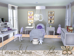 Sims 3 — Carrisa Bedroom by Lulu265 — If your little one dreams of princesses and palaces then this cream and delicate