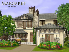 Sims 3 — Margaret by Rirann — A cozy two-storey cottage for a small or middle family. Unfurnished. Outside it has a