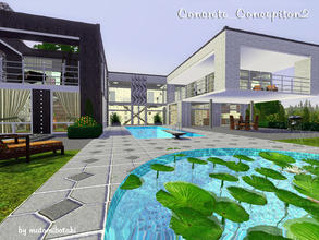Sims 3 — Concrete_Conception2 by matomibotaki — Luxury cube-style villa with clear architecture and modern ambiente.