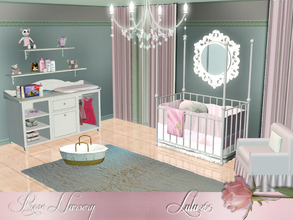 Sims 3 — Rose Nursery by Lulu265 — A Romantic Pastel Toned nursery for your little babies. Pink , blue and pale yellow