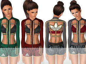 Sims 3 — 4X4 Sport Set Jackets-2 by ShakeProductions — Sport Jackets with golden chain details (no logo on the chest)