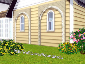 Sims 3 — MB-WallCoverRoundArch by matomibotaki — MB-WallCoverRoundArch, wall cover to give your wall a rounded effect of
