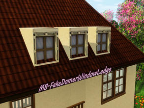 Sims 3 — MB-FakeDormerWindowLedge by matomibotaki — MB-FakeDormerWindowLedge, a fake domer window to place on roofs to