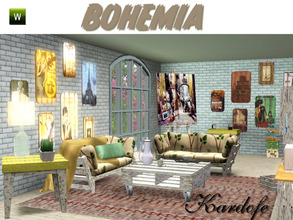 Sims 3 — Bohemia by kardofe — Inexpensive and comfortable living room, for starting sims, there is furniture made from
