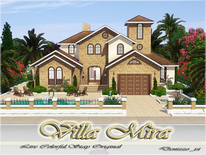 Sims 3 — Villa Mira by denizzo_ist — Villa Mira A cute and useful house in Sunset Valley 1st. floor: Living room,dining