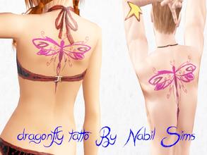 Sims 3 — DragonFly Tatto  by nabilkettane3 — You want to look strong and sexy? my new model the Simply Divine DragonFly