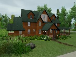 Sims 3 — The Cottonwood Creek Cabin by JaleeMaggie — Created by Maggie for TSR. This log cabin, created by request, is