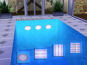 Sims 3 — MB-PoolLampSet by matomibotaki — Are you tired of using the ugly pool-lights of the game too, so I have a choise