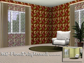 Sims 3 — MB-FloralDelightsmall by matomibotaki — Abstract floral pattern with 4 channels, to find under - Abstract -, by