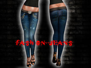 Sims 3 — Ripped Skinny Jeans by saliwa — Skinny Jeans only with Belt by Saliwa