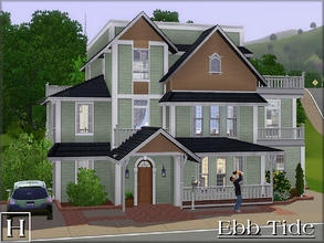 Sims 3 — Ebb Tide by hatshepsut — A compact and comfortable beach style home by request. Features include hot tub, study,