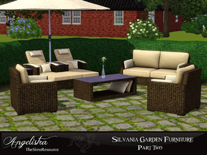 Sims 3 — Silvania Garden Furniture (part two) by Angelistra — Here's my third set - Silvania Garden Furniture part two!