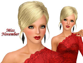Sims 3 — Miss November by squarepeg56 — Miss November-Topaz is the eleventh girl in my Calendar Girl series. This golden