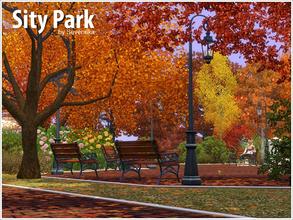 Sims 3 — City Autumn Park by Severinka_ — Urban autumn park. Great place to stay for your Sims, you can walk along the
