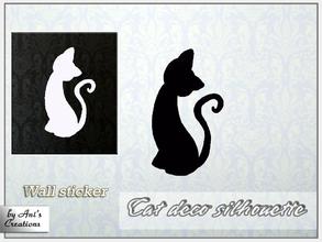 Sims 3 — Cat deco silhouette wall sticker by Ani's Creations by AniFlowersCreations — You like cats? Decorate your room