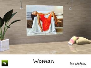 Sims 3 — Woman Painting by Neferu2 — Hyper-realistic painting of a female figure_Neferu_TSR