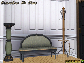 Sims 3 — Somewhere In Time by Canelline — The room in a house that must be welcoming, is the hallway. So here are some