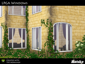 Sims 3 — LPGA project Windows by Mutske — This set contains 2 windows to create the LPGA Clubhouse building. Make sure
