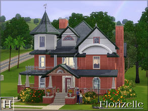 Sims 3 — Florizelle by hatshepsut — By request a condensed and colourful victorian dwelling suitable for a small family.