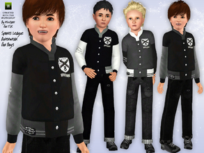 Sims 3 — Sports League Outerwear for Boys by minicart — This cool and hip Sports League outfit is just the right