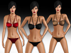 Sims 3 — Strap Detail Hipster Bikini by saliwa — 2 piece Bikini in 1 sims3pack.Created by Saliwa