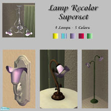 Sims 2 — Lamp Recolor Superset by EarthGoddess54 — Huge set of lamp recolors done on request for Quengel. Wall and floor