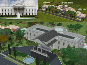 Sims 2 — The white House by Flaschengeist3 — The white House representation. Download also the left and the right part of