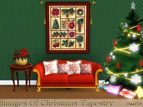 Sims 3 — Images Of Christmas Tapestry by ziggy28 — A tapestry of images related with Christmas. Custom mesh by Murfeel