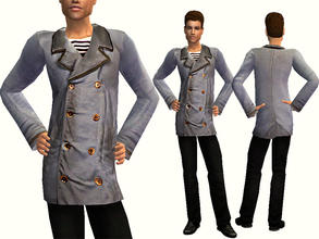 Sims 2 — Diesel Black Gold Double-breasted Jacket by simgm2 — A lovely jacket for your fashionable male sims. As see on