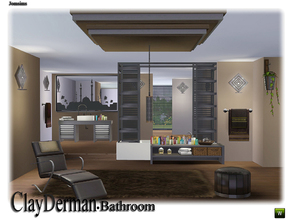 Sims 3 — Bathroom Clayderman by jomsims — modern and comfortable bathroom Clayderman. large bathtub with structure deco