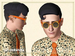 Sims 3 — Glasses Dude by bukovka — Glasses in dude style. Three variants of staining. Repainting of the three channels.