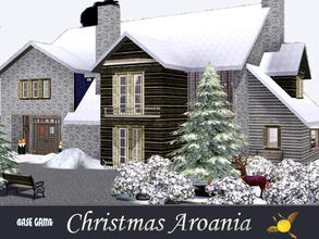Sims 3 — evi  Christmas Aroania lot by evi — A cozy three bedroom family lot decorated for Christmas. Only base game
