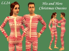 Sims 2 — Christmas Onesies by luckylibran242 — Feeling festive? For that outgoing, christmas-loving Sim who wants to stay