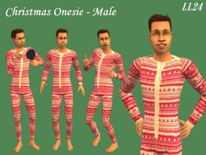 Sims 2 — Christmas Onesies - Christmas Onesie Male by luckylibran242 — For the most festive of Sims :) Merry Christmas! 