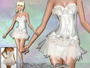 Sims 3 — Sintiklia - Dress-body Swan by SintikliaSims — For YA/A female sims 3 channels of recolor Mesh and texture made