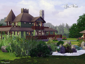 Sims 3 — Go_West by matomibotaki — A lovely house in american settlers-style, with all what your simmies like. Details: