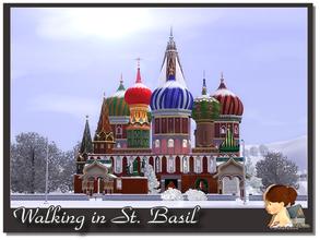 Sims 3 — Walking in St. Basil by evanell — 