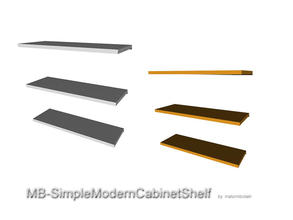 Sims 3 — MB-SimpleModernCabinetShelf by matomibotaki — MB-SimpleModernCabinetShelf, open cabinet shelf with 6 slots for