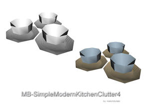 Sims 3 — MB-SimpleModernKitchenClutter4 by matomibotaki — MB-SimpleModernKitchenClutter3, three little cups to decorate