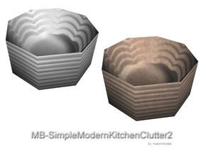 Sims 3 — MB-SimpleModernKitchenClutter2 by matomibotaki — MB-SimpleModernKitchenClutter2, a pile of deep plates to