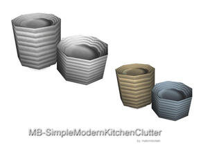 Sims 3 — MB-SimpleModernKitchenClutter by matomibotaki — MB-SimpleModernKitchenClutter, a pile of plates to decorate your