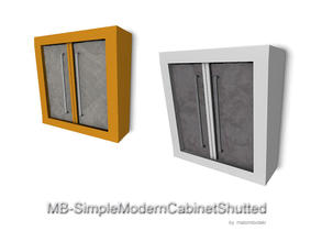 Sims 3 — MB-SimpleModernCabinetShutted by matomibotaki — MB-SimpleModernCabinetShutted, sloped cabinet with doors and 3