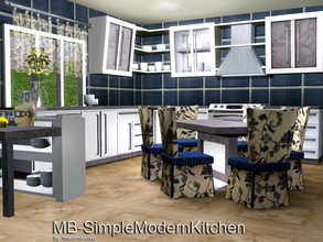 Sims 3 — MB-SimpleModernKitchen by matomibotaki — MB-SimpleModernKitchen, a kitchen set with 21 new items (meshes) - ALL