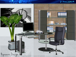 Sims 3 — d'Anconia Home Office by NynaeveDesign — "But money is only a tool. It will take you wherever you wish, but