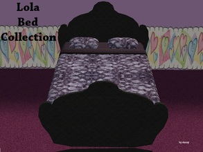 Sims 2 — Lola Bed Collection by staceylynmay2 — This set includes the bedding and the new bed mesh.