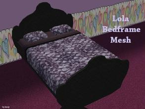Sims 2 — Lola Bedframe MESH by staceylynmay2 — This is a new mesh bed frame mesh, the mesh is a black diamond frame which