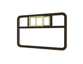 Sims 3 — Carriage Window (2 tile) by Cyclonesue — A 2-tile window for train carriages and coaches. By Cyclonesue for