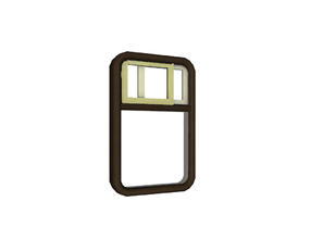 Sims 3 — Carriage Window (1 tile vented) by Cyclonesue — A window for train carriages and buses - something to remind
