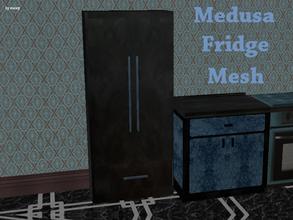 Sims 2 — Medusa Kitchen - Fridge Mesh by staceylynmay2 — This is the mesh, The fridge is a black marble.