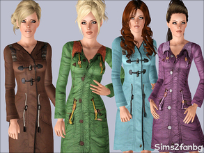 Sims 3 — 374 - Winter coats by sims2fanbg — .:374 - Winter coats:. Items in this Set: Coat in 3 recolors,Custom